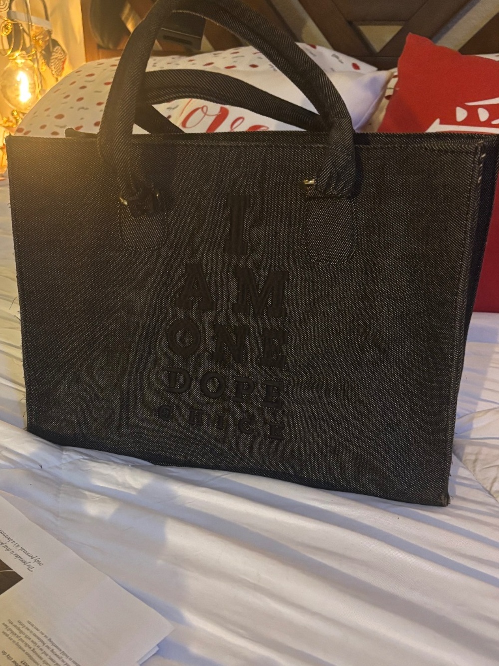 One dope chick tote bag